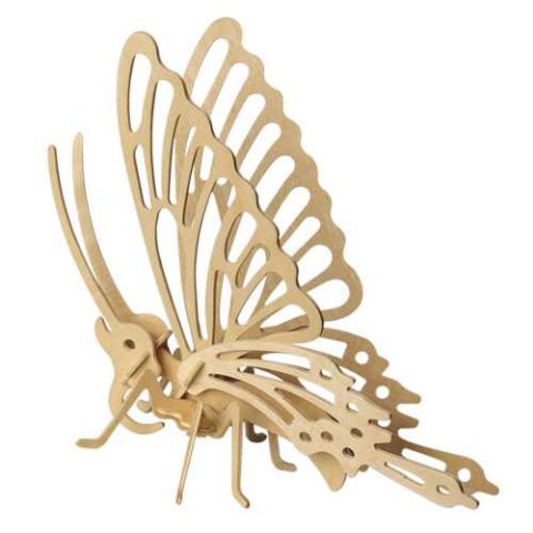 Woodcraft Wooden 3D Puzzle Butterfly